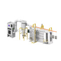 Radschienenpulverspraykabine